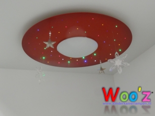 Kinderkamer lamp: Circle Red