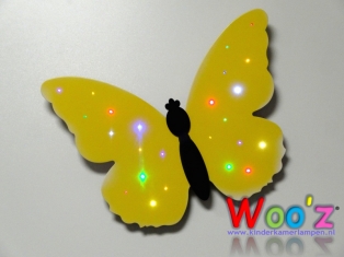 Kinderkamer lamp: Little butterfly yellow